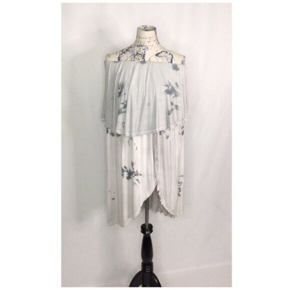 HAND-DIP Tunic w/ Asymmetrical Hem & Dye - Picture 13 of 15